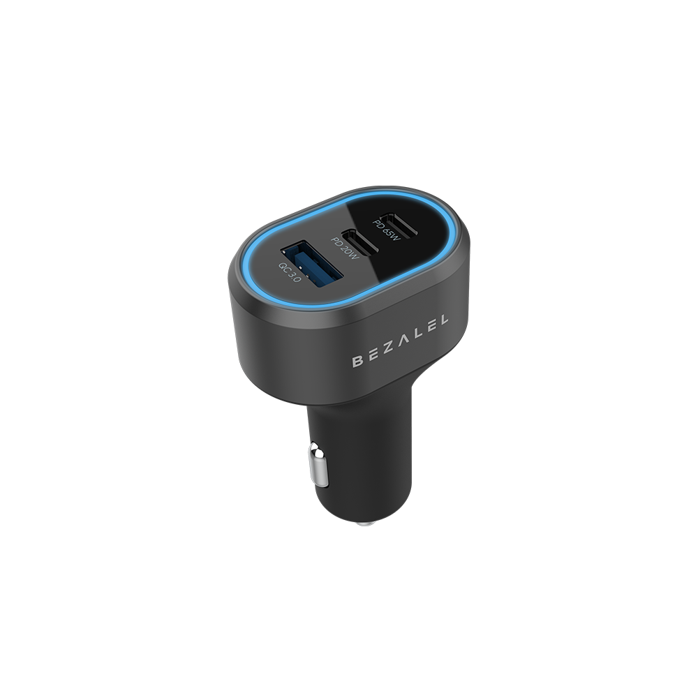 BEZALEL 85W Three Port Car Charger